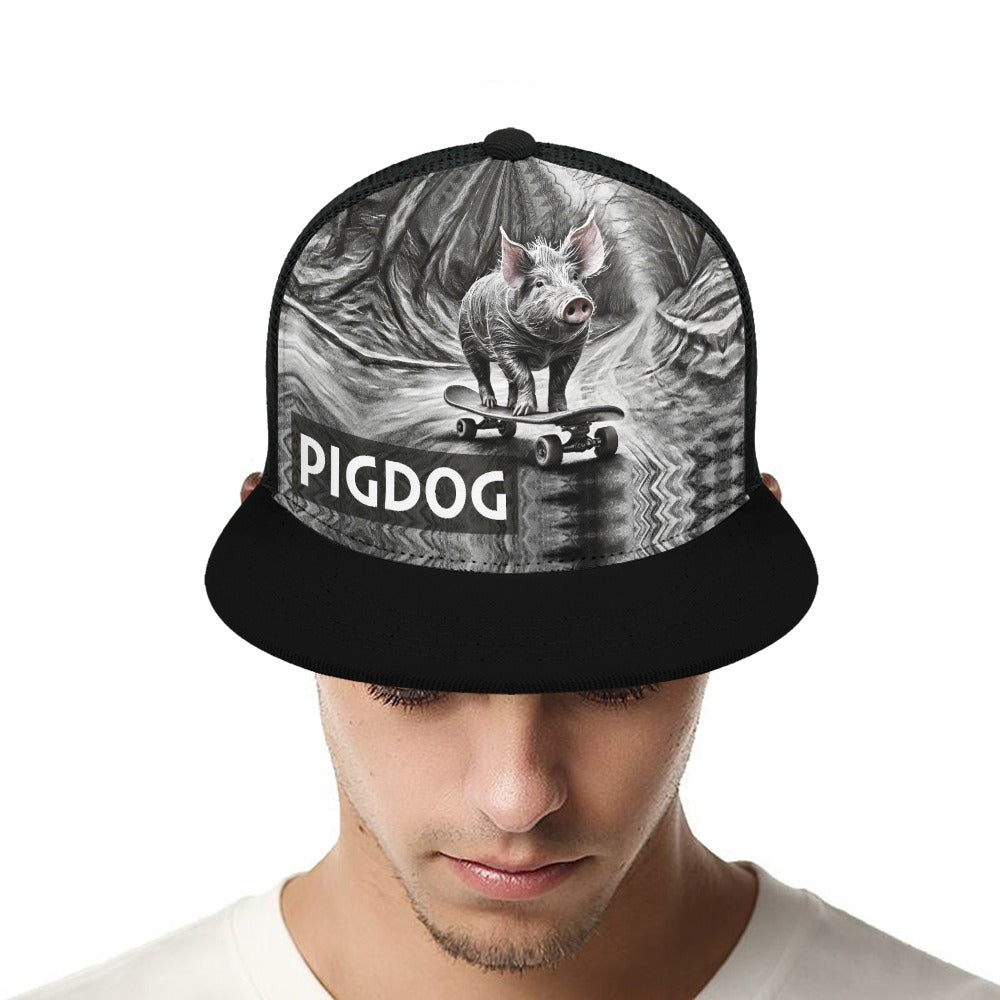 All Skate Design by PIGDOG * ball Cap flat bill Trucker