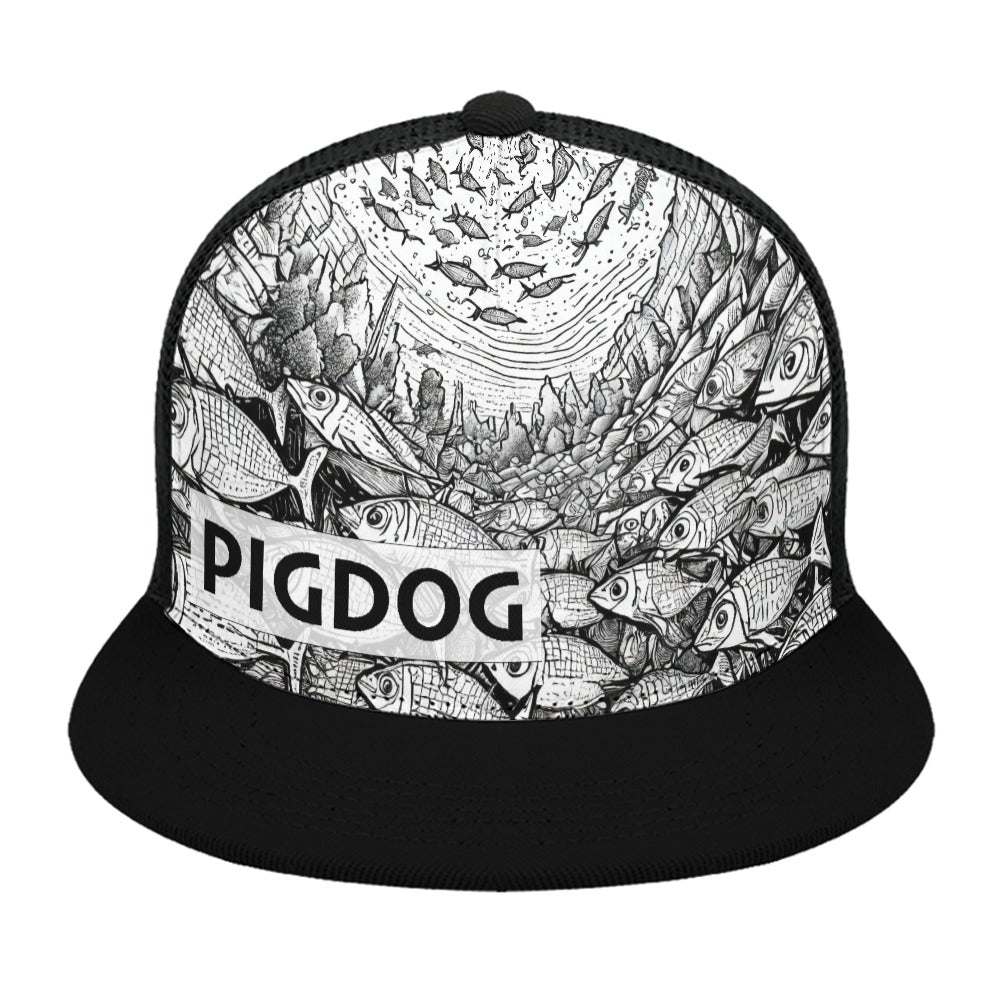 School Street Design Hat by PIGDOG * Baseball Cap flat bill trucker