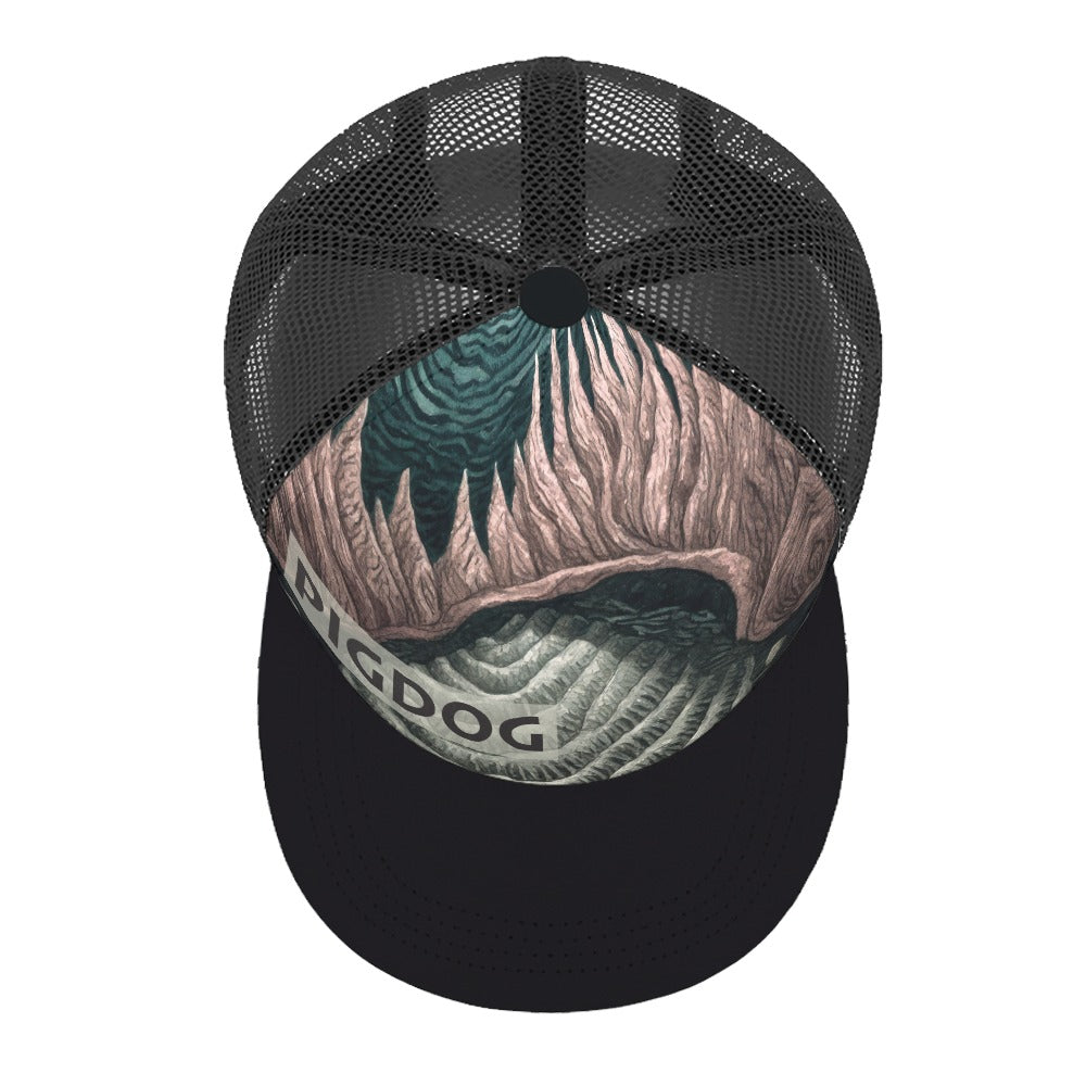 Reef Design Hat by PIGDOG * ball cap flat brim Trucker