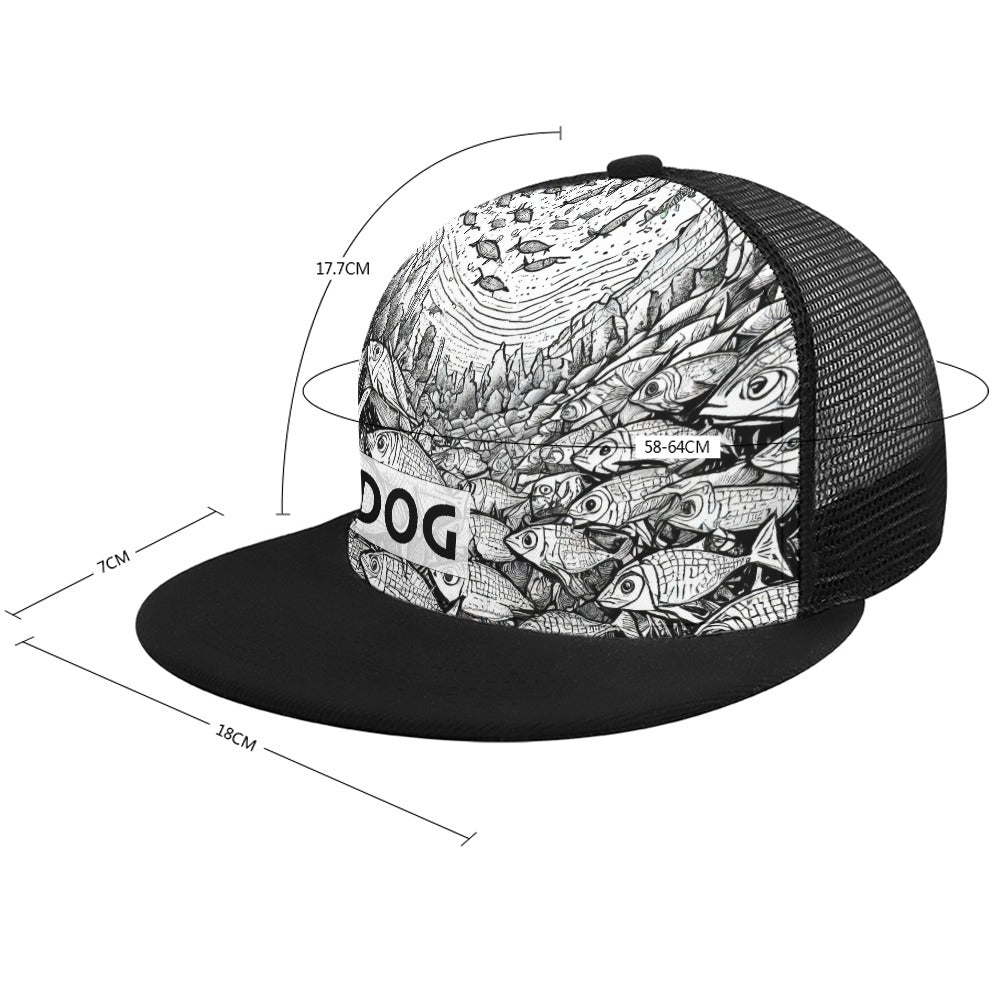 School Street Design Hat by PIGDOG * Baseball Cap flat bill trucker