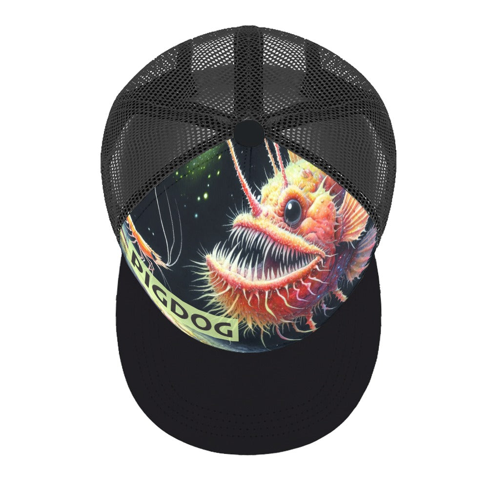 Angler Design Hat by PIGDOG * ball cap flat bill Trucker