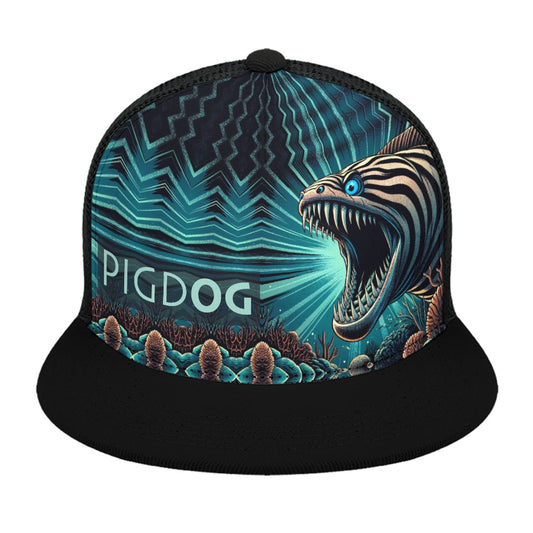 EEL Attack Design by PIGDOG * ball cap flat bill Trucker