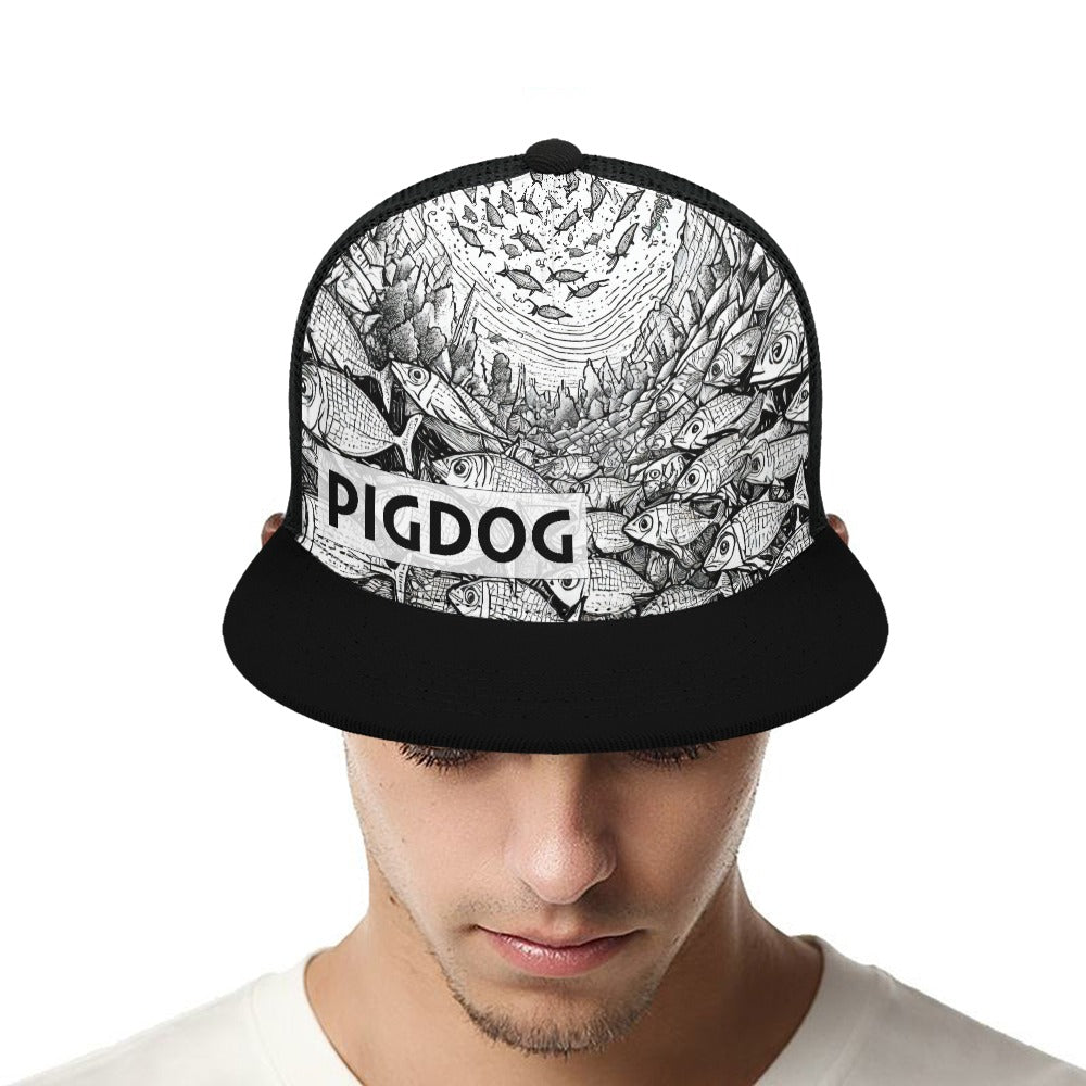 School Street Design Hat by PIGDOG * Baseball Cap flat bill trucker