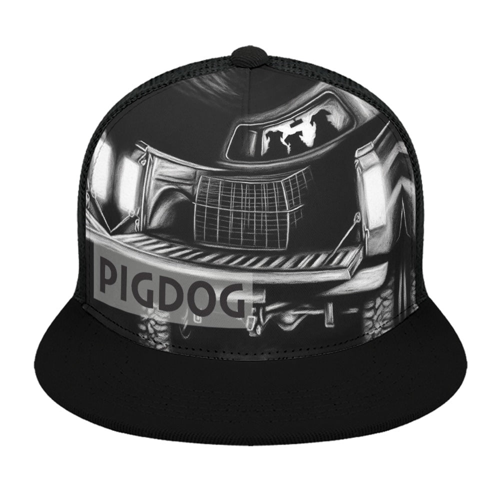 Pig Dog Design Hat by PIGDOG * ball Cap flat bill Trucker