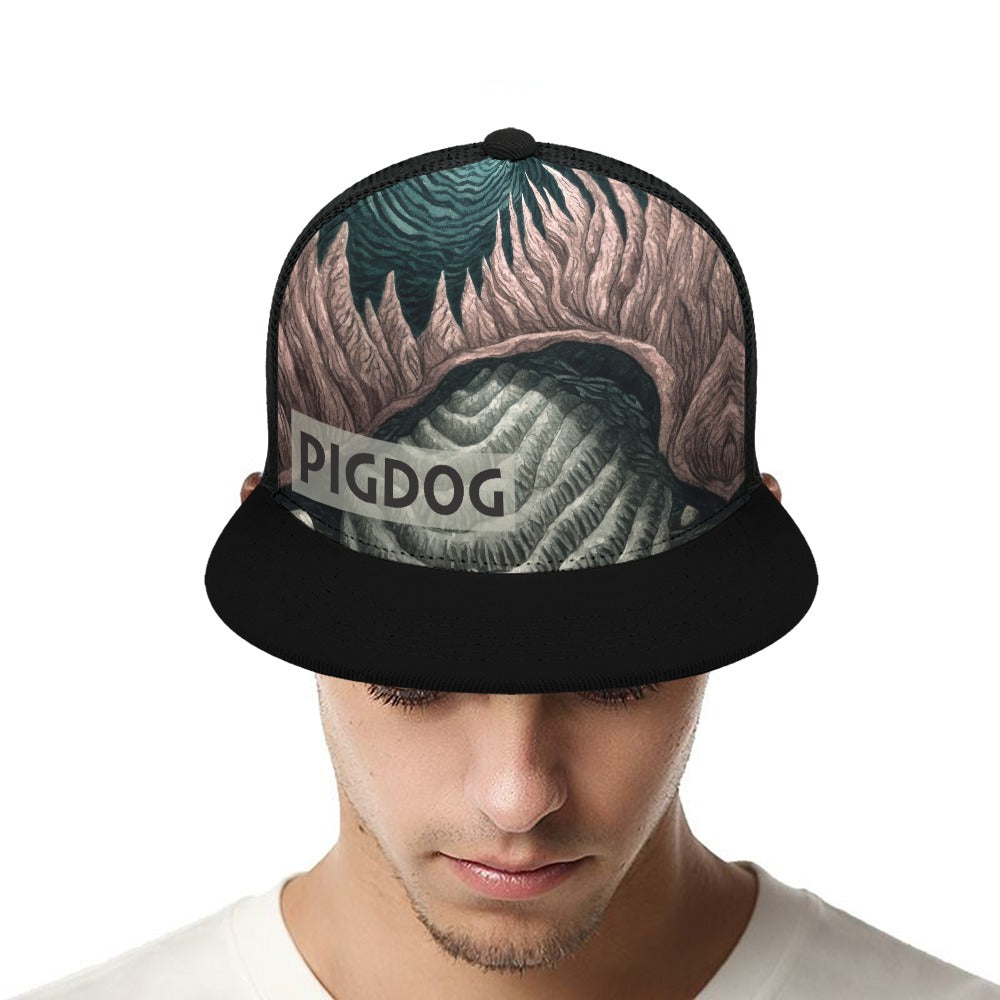 Reef Design Hat by PIGDOG * ball cap flat brim Trucker