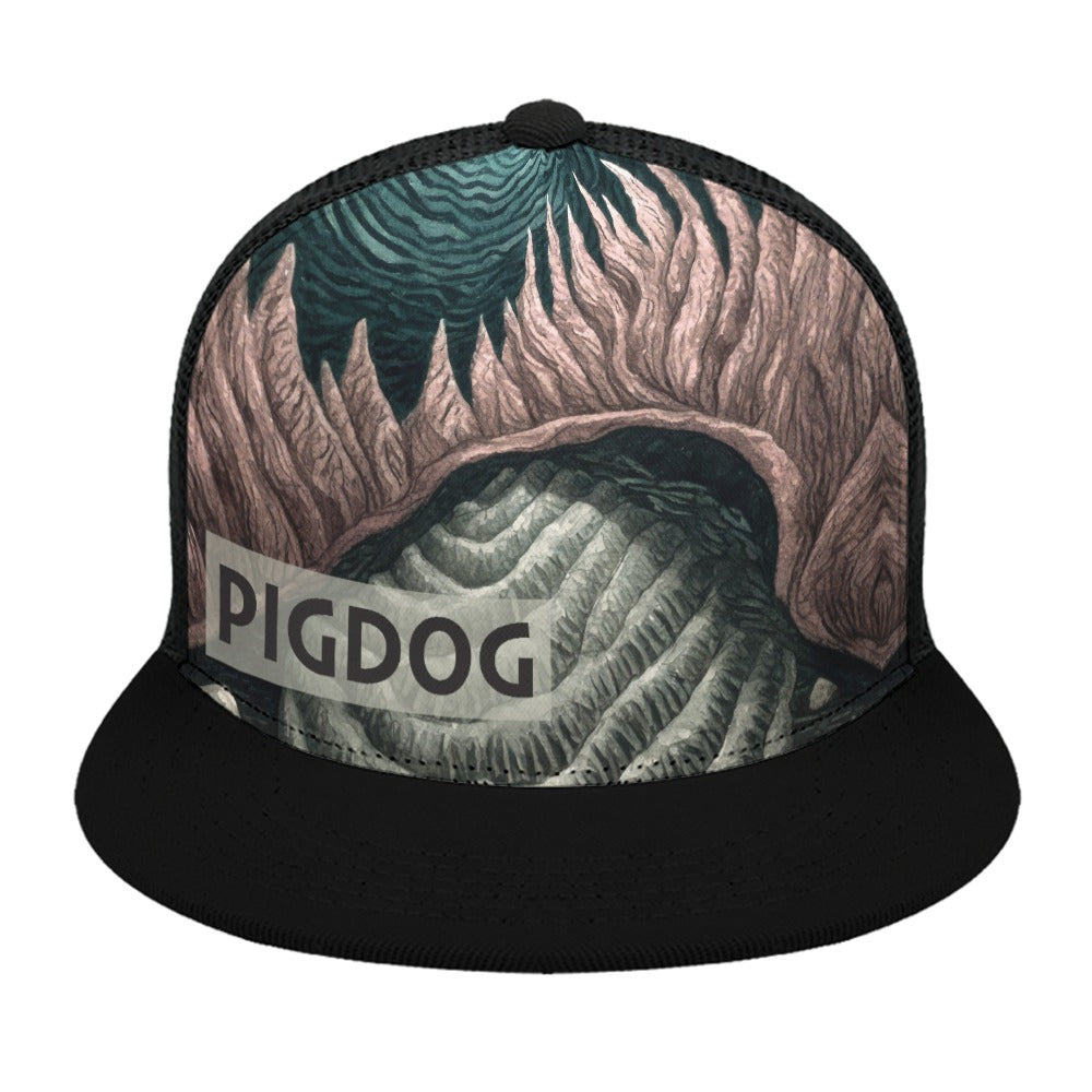 Reef Design Hat by PIGDOG * ball cap flat brim Trucker